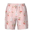 thumbnail image 5 of Rocae Rabbit And Cherry for Men's Swim Trunks Quick Dry With Two Side Pockets and One Lined Patch PocketXX-Large, 5 of 9