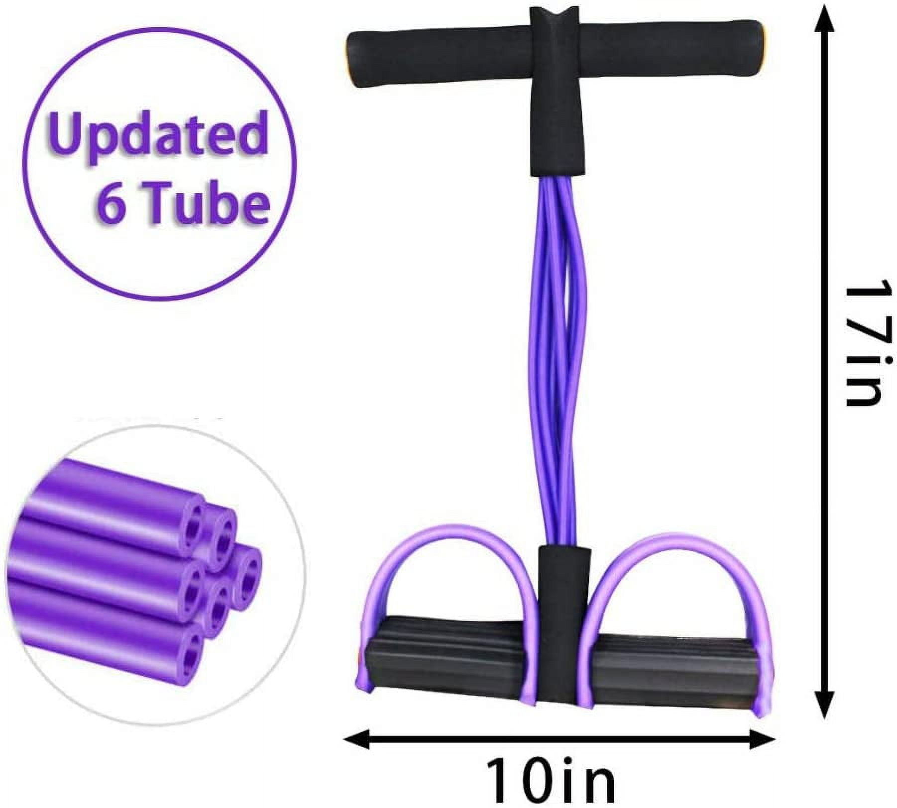 D-GROEE Multifunction Tension Rope, 2-Tube Elastic Yoga Pedal Puller  Resistance Band, Natural Latex Tension Rope Fitness Equipment, for  Abdomen/Waist/Arm/Leg Stretching Slimming Training 
