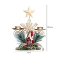 thumbnail image 3 of Candelabros de Navidad decoración de hierro duradero para manualidades de mesa casera (copos de nieve) Likrtyny Libre de BPA, 3 of 6