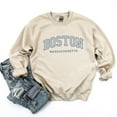 thumbnail image 6 of Embroidered Boston Massachusetts - Women's Graphic Sweatshirt, 6 of 14