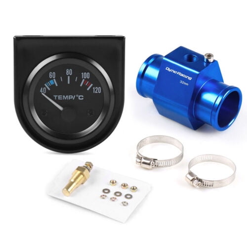 2inch 52mm Water Temp Temperature Gauge w/32mm Joint Pipe Sensor Adapter 1/8NPT