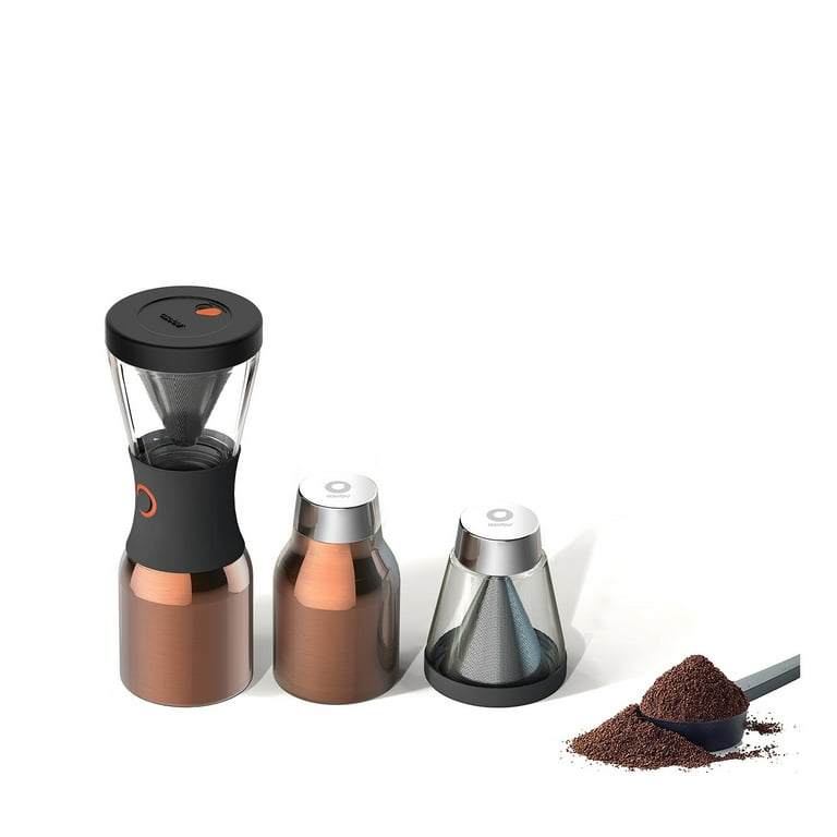 Portable Cold Brew Coffee Maker 34oz Asobu Black