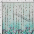 thumbnail image 1 of oneOone Polyester Lycra Fabric Leaves & Flower Panel Decor Fabric Printed BTY 56 Inch Wide, 1 of 3