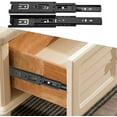 thumbnail image 1 of 2pcs Hardware Ball Bearing Side Mount Drawer Slides Mini Short Drawer Slides Furniture Guide Rail Full Extension Kitchen Cupboard Hardware(4in), 1 of 7