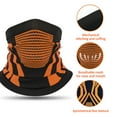 thumbnail image 6 of Neck Gaiter Face Mask for Men Women 2 Pack Knit Fabric Warmer Cover Outdoor Sports Black Orange, 6 of 8