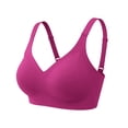 thumbnail image 3 of Tweang Wide Straps Bra Women's Bra Posture Correcting Bra Comfort Lightweight Support Powerful Push Up Anti Sagging Bras with Support and Lift Anti Sagging Bra Posture Correcting Bra Hot Pink S, 3 of 3
