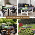 thumbnail image 5 of Colorful Tie Dye Pattern Square Fitted Tablecloth with Elastic Edge,Square Table Cover,Washable Elastic Table Cover for Home Kitchen Party Decor 36"x36", 5 of 6