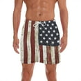thumbnail image 2 of guisaled American Flag Swim Trunks for Men Quick Dry Drawstring Waisted 5 Inch Inseam Swim Shorts Hawaiian Beach Shorts with Liner Valentine'S Day s, 2 of 5