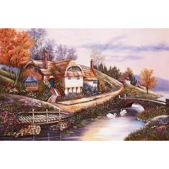COTTAGE BY THE RIVER PUZZLE