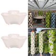 thumbnail image 1 of 2 Piezas De Jardinería Libre Jardinera Interior Apilable Flor De Fresa Flor - Durable Y De Cola Macetero para macetas, 1 of 8