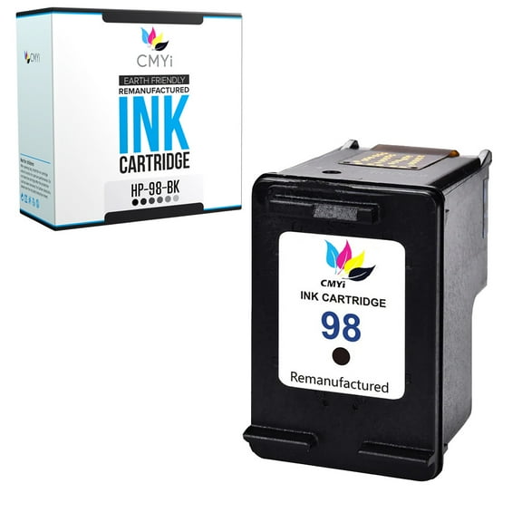 CMYi 98 Black 1-Pack Ink Cartridge compatible for HP 98 - (1 Black)