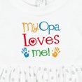 thumbnail image 4 of Inktastic My Opa Loves Me Girls Baby Dress, 4 of 5