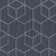 thumbnail image 2 of Better Homes & Gardens Blackout Geometric Single Curtain Panel, 50" x 63", Washed Indigo, 2 of 5