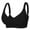 Womens Bras Black, variant on Womens Everyday Bras, Front Closure Bras for Women Seamless Wireless Comfort Supportive No Underwire Convenient Mastectomy Bralettes L-5XL