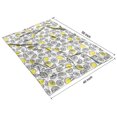 thumbnail image 4 of Yellow Lemon Fruit Slices White Pattern Blanket,Comfortable Soft Flannel Throw Blanket,All Season,Warm Lightweight Blankets for Sofa Bed Couch Living Room Chair,40"x50", 4 of 4