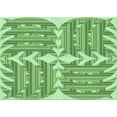 thumbnail image 1 of Ahgly Company Machine Washable Indoor Rectangle Transitional Dark Lime Green Area Rugs, 8' x 12', 1 of 7