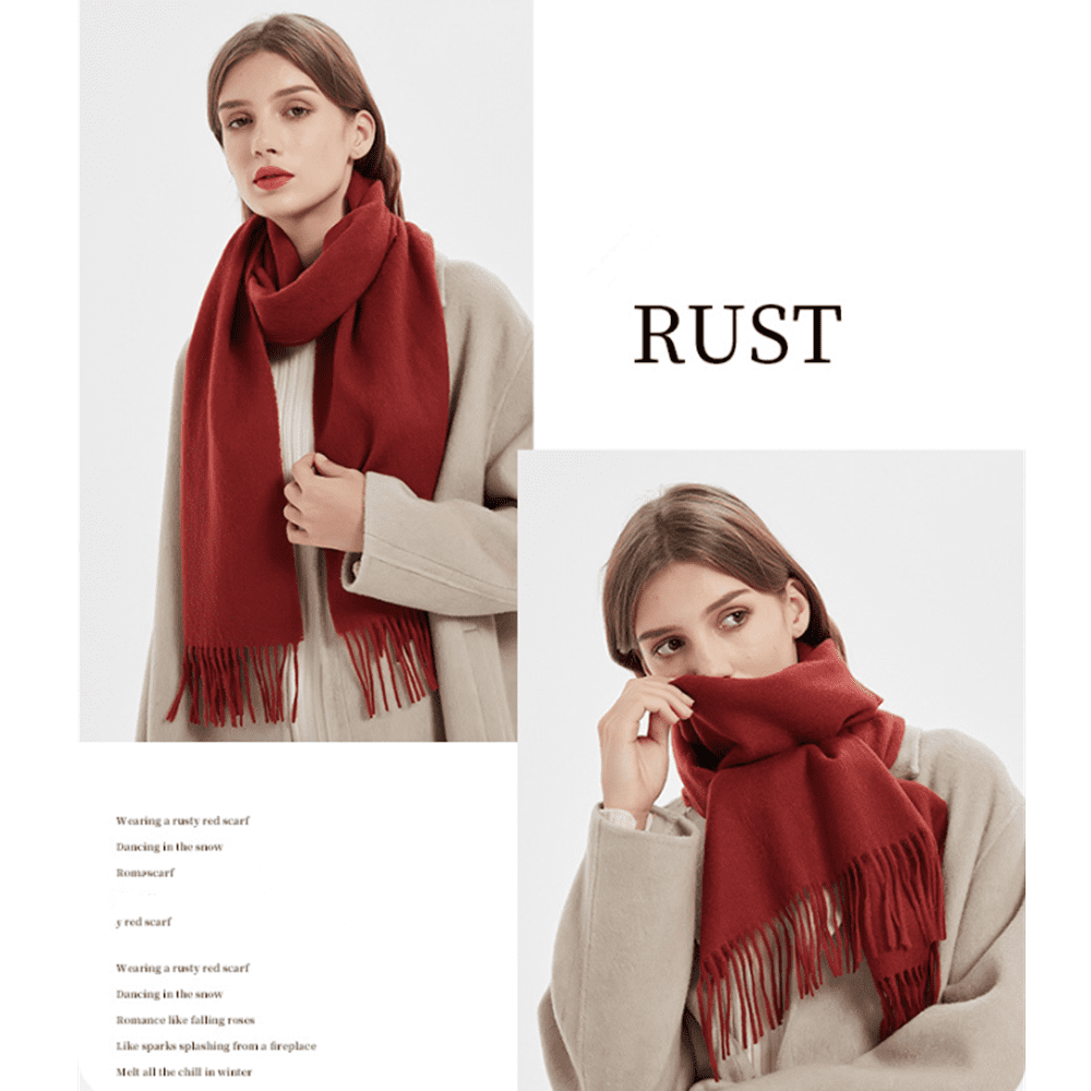 Womens Thick Soft Pashmina Shawl Wrap Scarf Warm Solid Color Stole  72x12inch - Walmart.com