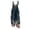 01#Navy, variant on Women Vintage Tiny Floral Print Bib Overalls Loose Fit Cotton Linen Jumpsuit Casual Sleeveless Suspender Pants With Pockets L