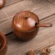 thumbnail image 5 of 2X Tarro de Condimentos de Madera de 180 Ml/6 Oz con Tapa y Cuchara, Salero Retro de Cocina, Caja de Almacenamiento de Condimentos de Azúcar, 5 of 5