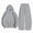 T041-Grey, variant on Zuwimk Toddler Boy And Girls Clothes Long Sleeve Solid Color Hoodie Sweatshirt & Pant 2PCS Fall Outfits(T041-Red)