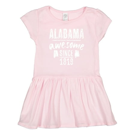 

Inktastic Alabama Awesome Since 1819 Gift Toddler Girl Dress