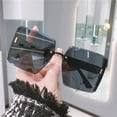 thumbnail image 3 of YCNYCHCHY Large Frame New Frameless Sunglasses For Women High-End Sunglasses For Women UV Resistant Large Face Slimming, 3 of 5