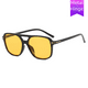 thumbnail image 3 of Gafas de sol de doble haz en forma de T cuadradas Gafas de sol de tendencia de moda Gafas de sol vintage ins, 3 of 5