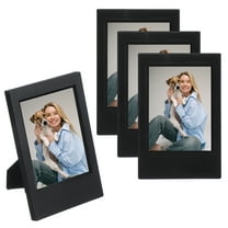 4pcs Mini Picture Frames, 2.4 x 3.6 Inch Rectangular Film Photo Frame, Small Instant Film Photo Frame Holder for Tabletop Picture Display, Black