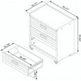 thumbnail image 3 of Manhattan Comfort Fortress Metal Mobile Garage Chest with Drawers in White, 3 of 10