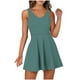 thumbnail image 2 of Puntoco Mujer Verano Casual Transpirable Cómodo Deportes Color Sólido Espalda Cruzada Correa De Hombro Mono Mono Azul Claro L, Regalo Para Mujer, 2 of 8