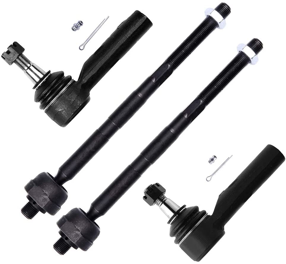 Driver Side Front Outer Tie Rod End SCITOO 4pcs Suspension Kit Front Inner Tie Rod End Front Outer Tie Rod End Passenger Side 2006 2007 2008 2009 2010 2011 For Honda Civic 