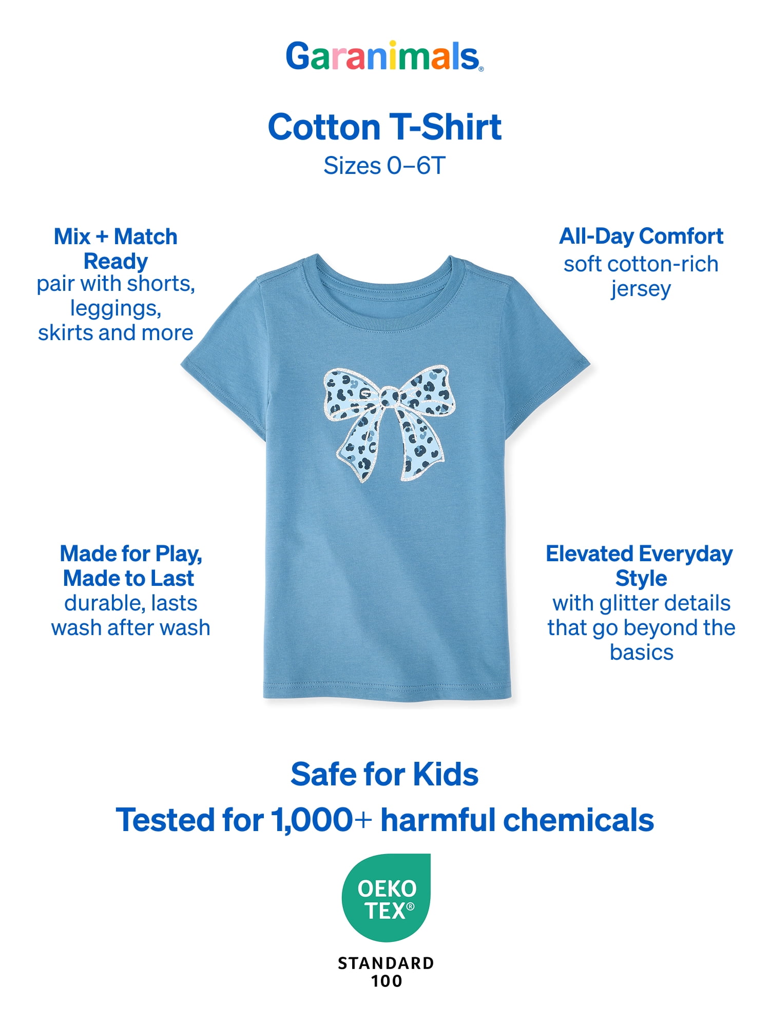 Garanimals Baby & Toddler Girl Shirts Single & 3-Pack Sizes Tee 0-6T