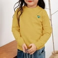 thumbnail image 3 of KHONTS Baby Girls Sweater Crew Neck Pullover Knit Solid Long Sleeve Fall Winter Clothes,Sizes 3-13 Years Yellow 160, 3 of 3
