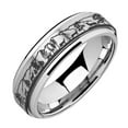 thumbnail image 4 of CHUANK Unisex Creative Forest Stray Deer Print Ring  Titanium Steel Rotatable Spinner, 4 of 5