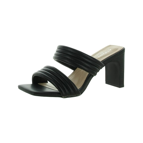 Alfani Womens Stantonn Leather Strappy Block Heels