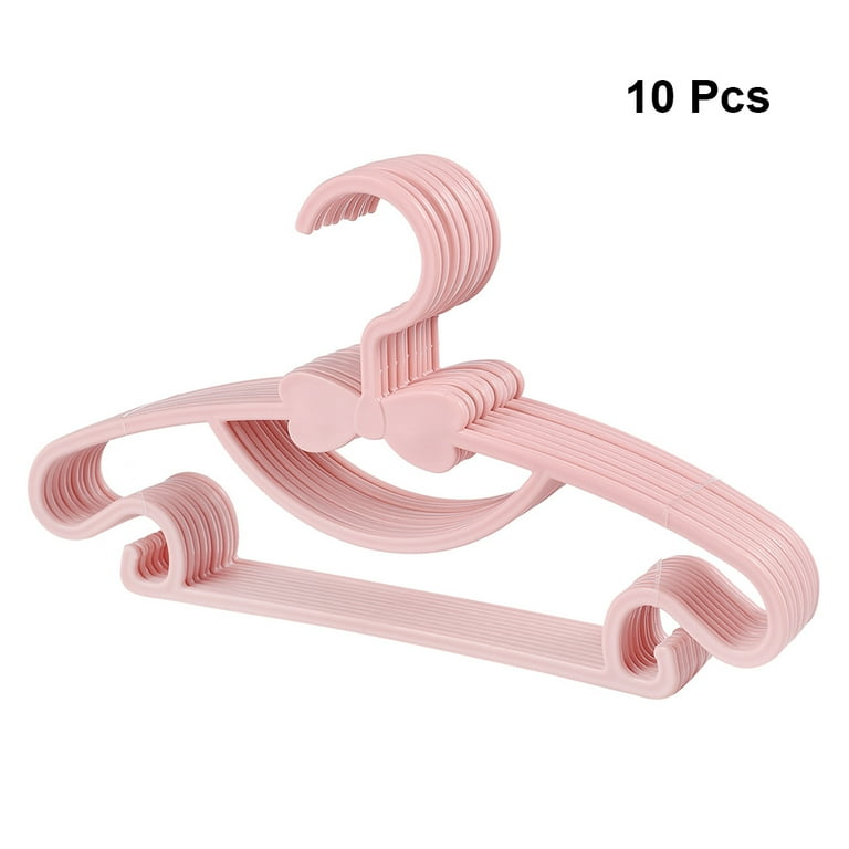 10-60PCS Colored Children Kids Coat Hangers Child Baby Clothes Hanger Cloth  Rack