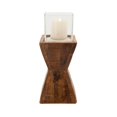 thumbnail image 2 of Sagebrook Home 17"H Hurricane On A Dimensional Stand, Brown, 2 of 2