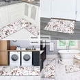 thumbnail image 5 of Bull Terriers and Hearts Kitchen Rugs Sets Of 2,Anti Fatigue Kitchen Mat Rugs Non Slip Washable,Decorative Kitchen Floor Mats for Kitchen,Sink,Laundry,17"x30"+17"x47", 5 of 7