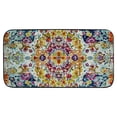 thumbnail image 2 of ARISTURING Boho Area Rug, Ethnic Rug Distressed Small Entryway Rug Doormat Bohemian Non-Slip Washable Floor Carpet for Indoor Entrance Kitchen Room Ethnic Decor, Orange Blue  19.68*39.37 in, 2 of 6