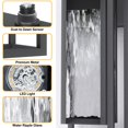 thumbnail image 4 of Luz de Pared Exterior Lawyettle LED Impermeable de 15" con Sensor Crepúsculo a Amanecer, 4 of 7