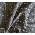thumbnail image 3 of WRAPAHOLIC 3-Pieces Queen Size Bedding Set Grid Printed Grey Bed Sheets for All Seasons, 3 of 5