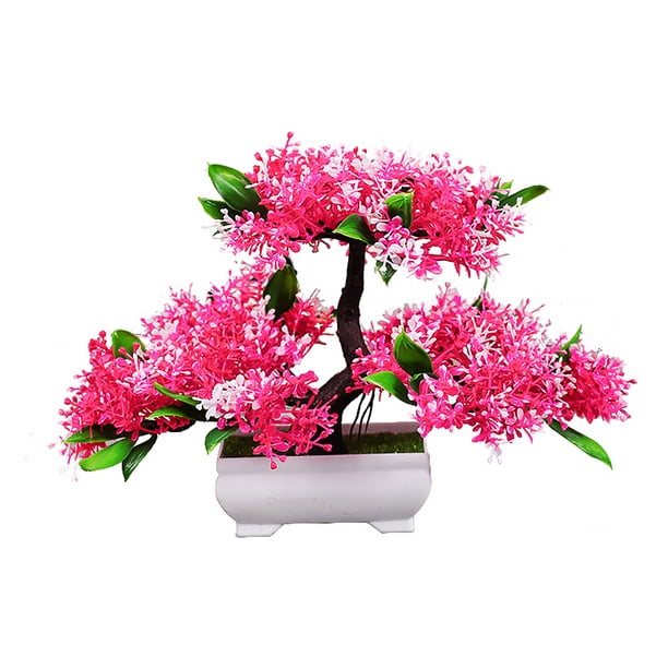 Billuyoard Planta en maceta artificial, árbol de plástico para oficina en casa, con maceta, planta de Plantas Artificiales
