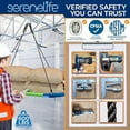 thumbnail image 5 of SereneLife 67" Oval Saucer Swing - Giant Outdoor Swing Set with Universal Hanging Kit, Swinging Seat Spinner with Pillow & Carry Bag, Weatherproof, Water-Resistant, Supports Up to 700 lbs, Rainbow, 5 of 7