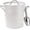 White, variant on 3Qt Chartreuse Galvanized Ice Bucket with Lid, Scoop & Handles - Ideal for Cocktails, Parties, BBQs, Wine & Champagne. Double-Layer Insulated Outer & Galvanized Inner Layer