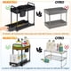 thumbnail image 5 of 2 organizadores debajo del fregadero, organizadores de cocina extraíbles de 2 niveles y organizador multiusos para estante debajo del fregadero para gabinete de cocina y baño, 5 of 7