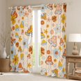 thumbnail image 2 of Feelyou Mushroom Black Out Curtains, Blossoms Floral Curtains Pack of 2 (42x63 Each), 2 of 6