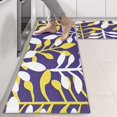 thumbnail image 2 of Kitchen Rugs Sets Of 2,Purple Leaf Pattern Anti Fatigue Kitchen Mat Rugs Non Slip Washable,Decorative Kitchen Floor Mats for Kitchen,Sink,Laundry,17"X47", 2 of 5