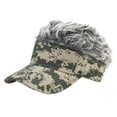 thumbnail image 3 of 2 Piezas de Sombrero de Visera para Hombre Ajustable Deporte Gorras de Béisbol, 3 of 9