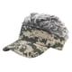 thumbnail image 3 of Gorra de Béisbol Macarena con Peluca de Pelo Falso Gris para Hombre, 3 of 6
