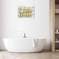 thumbnail image 2 of Farmhouse Flower Bathroom Decor Wall Art Rustic Butterfly Floral Pictures Wall Decor Relax Soak Unwind Bathroom Sign Canvas Painting Prints Artwork Home Decorations Framed for Bedroom 12inx16in, 2 of 6
